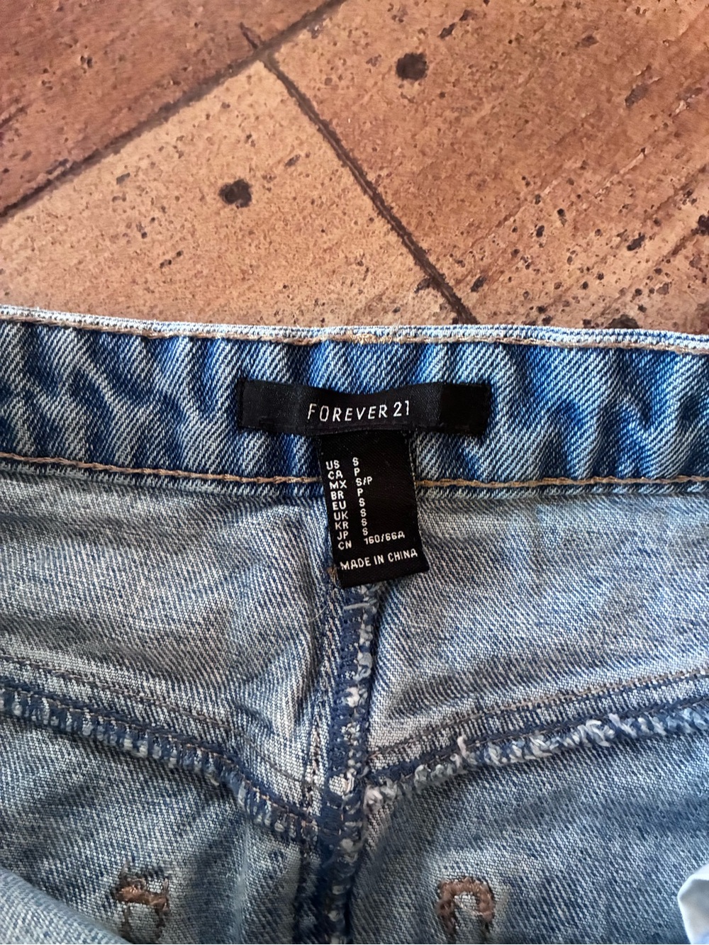 Forever 21 Light Blue Denim Mini Skirt - Picture 2 of 3